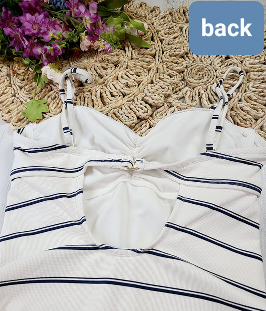 shade & shore striped suit