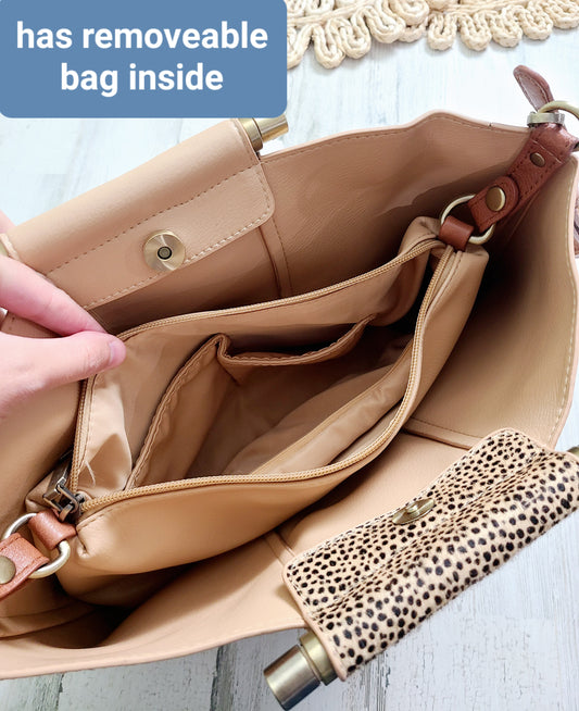 altard state purse leopard strip