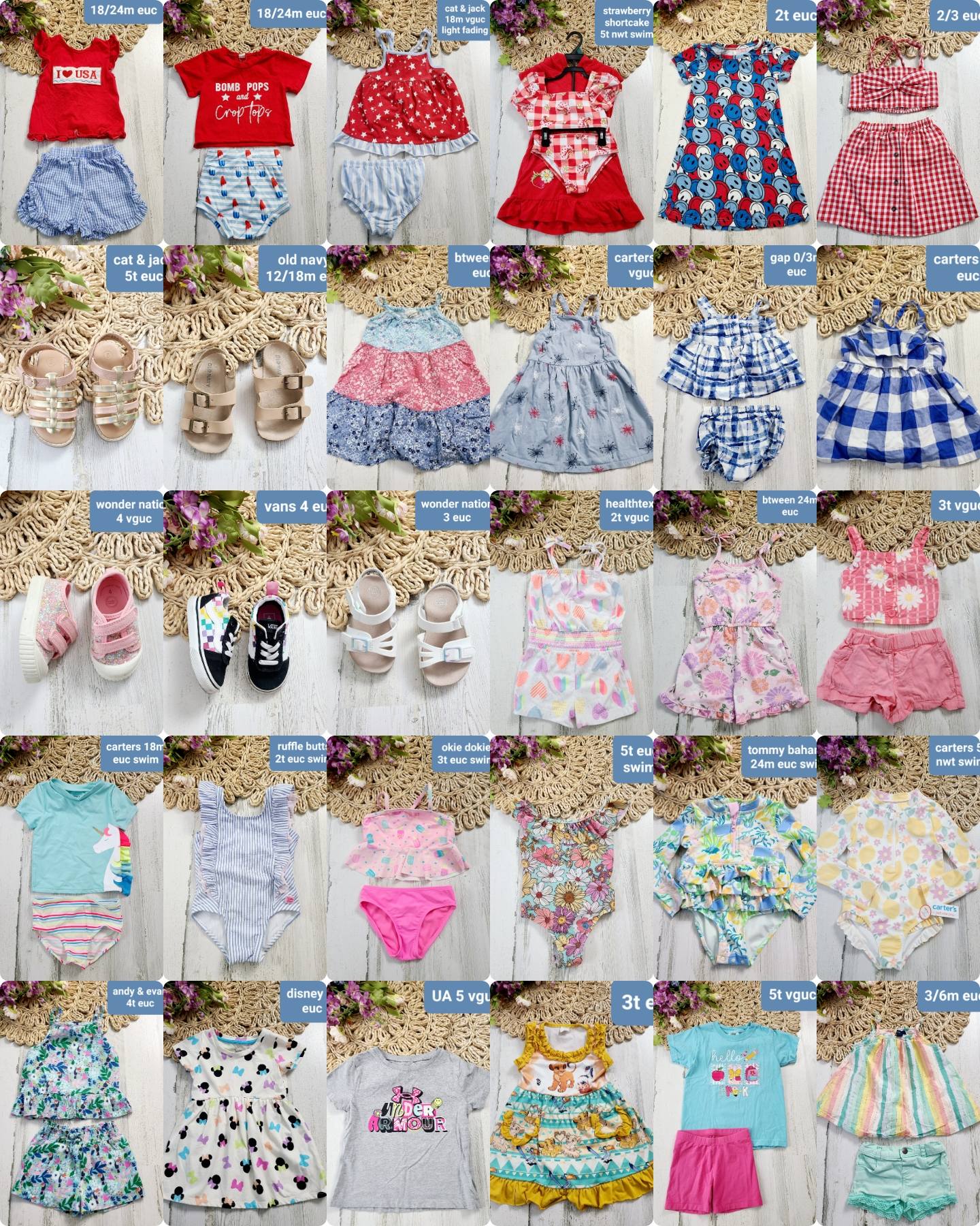 5/26 SALE nb-6y Girls Consignment