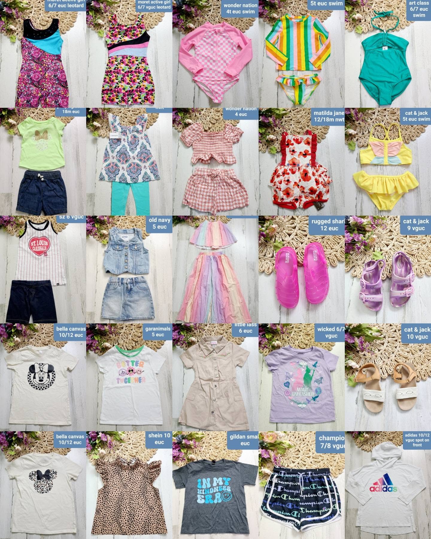 COMING 7/28 NEW GIRLS  (sz 12/18m-10/12y)