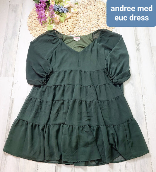 andree green dress