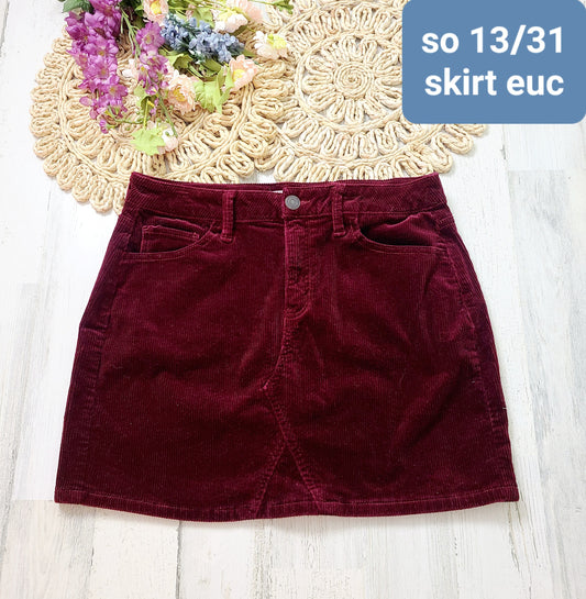 so corduroy skirt