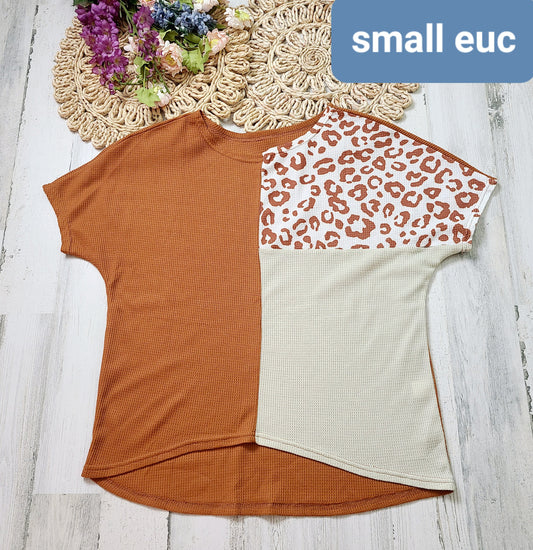 no brand orange waffleknit