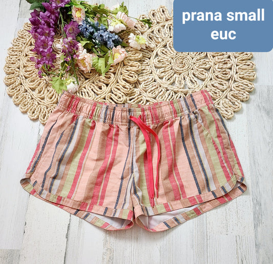 prana striped shorts