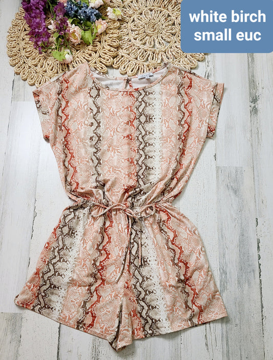 white birch snake romper
