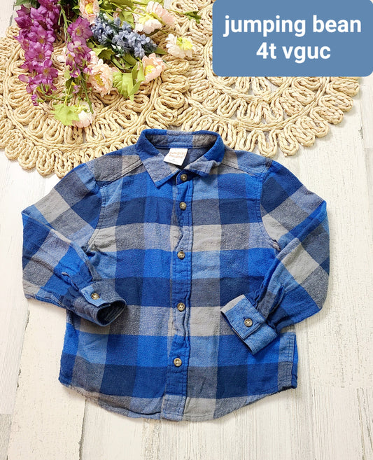 jumping bean blue plaid