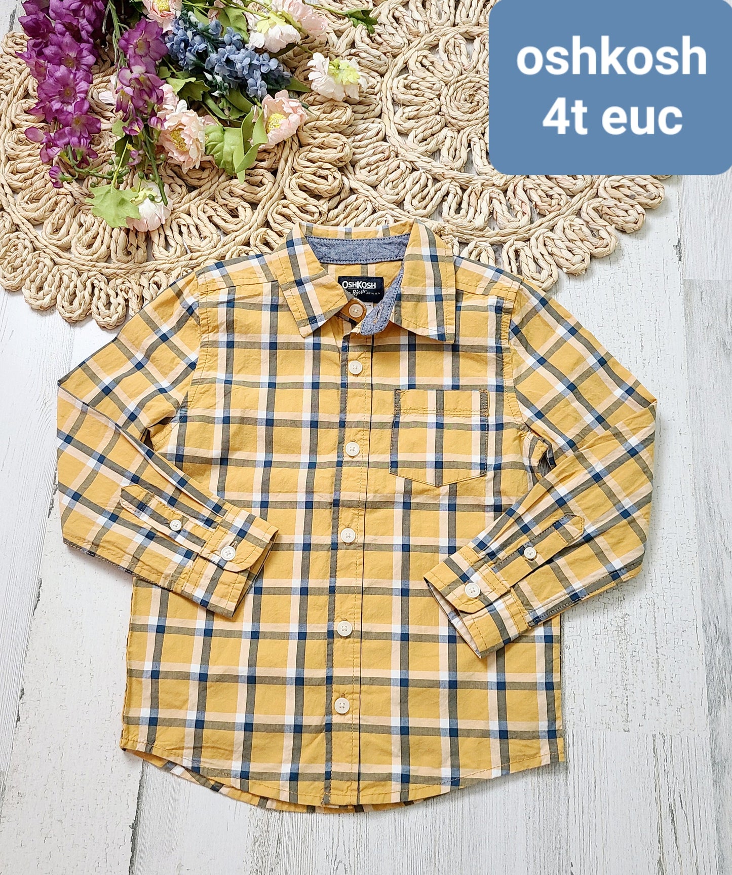 oshkosh yellow plaid