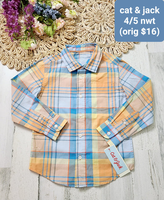 cat and jack new plaid