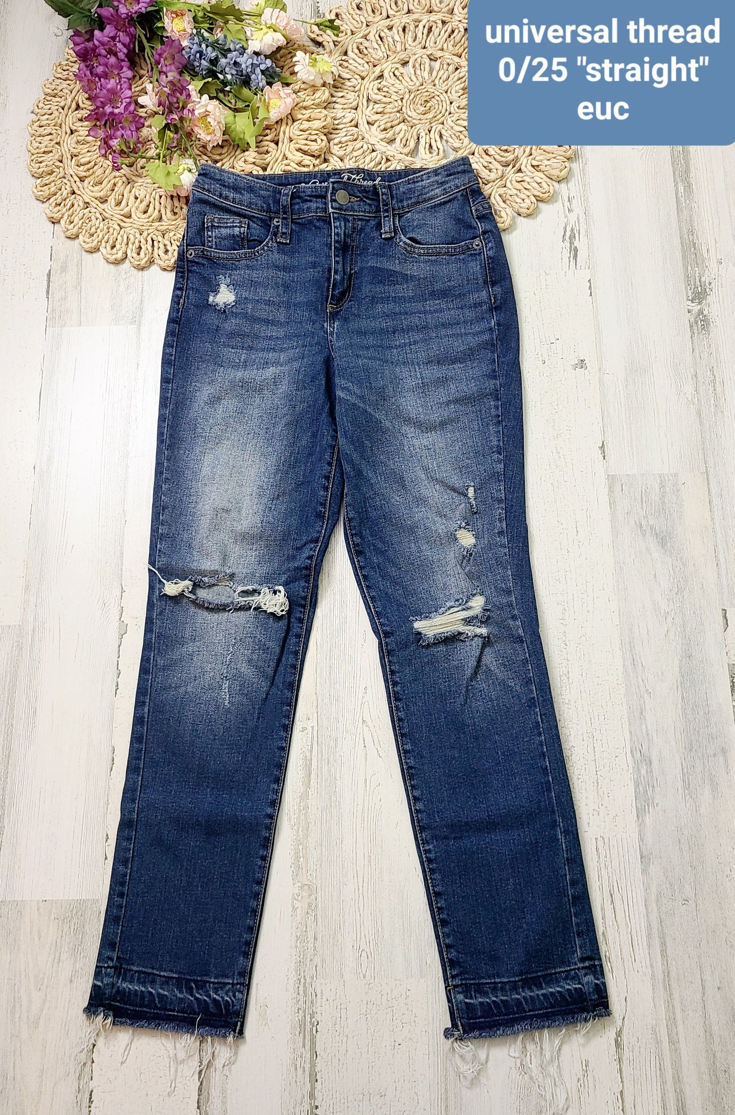 universal thread straight jeans