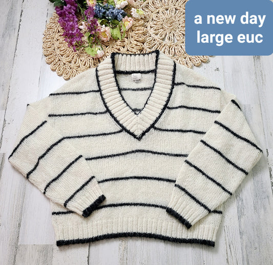 a new day striped sweater