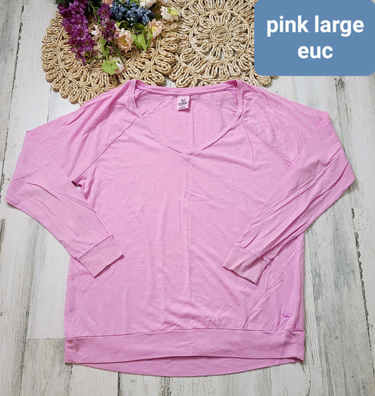 pink long sleeve pink
