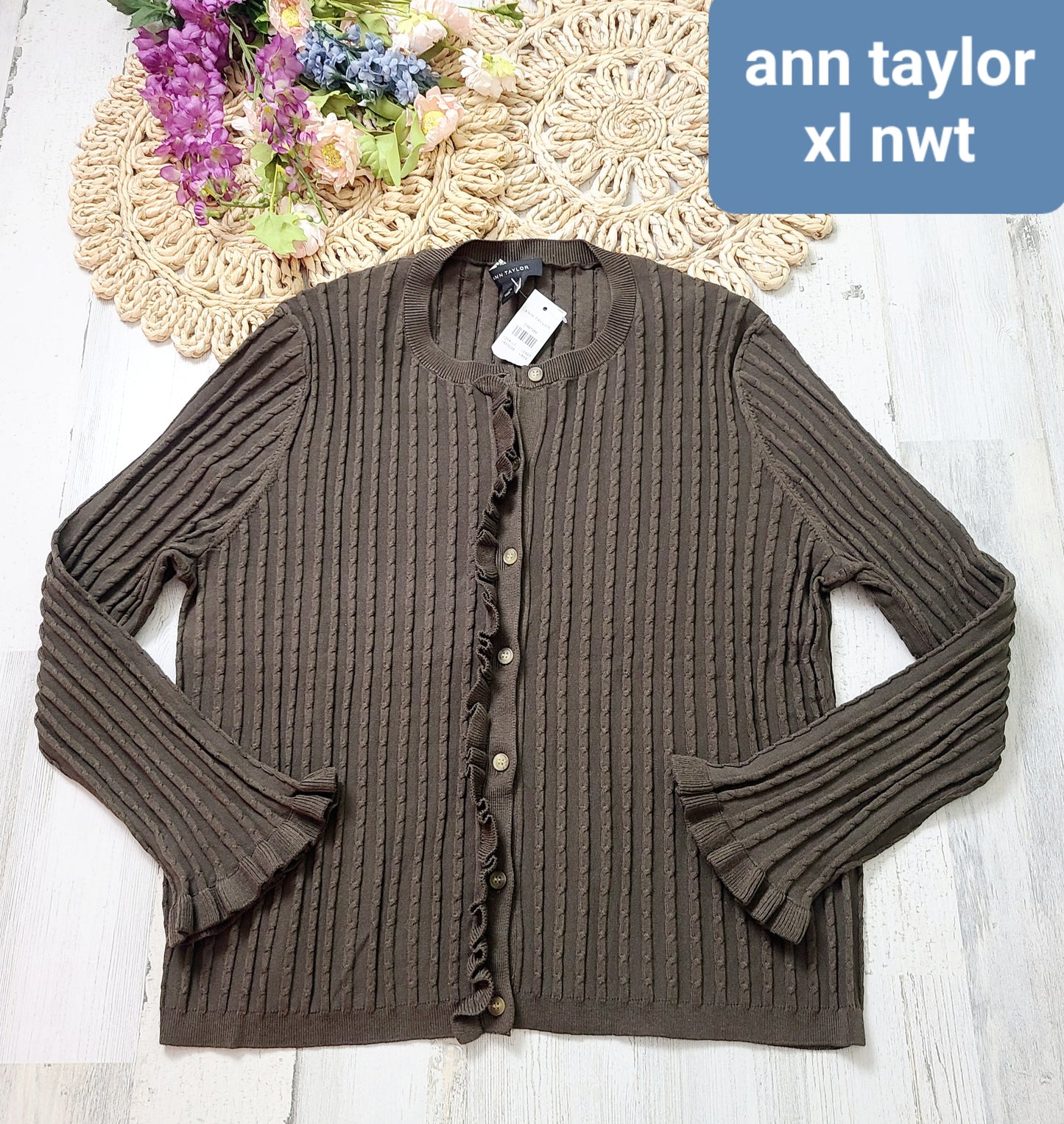 ann taylor new button up