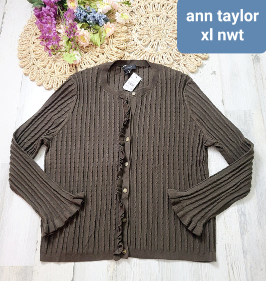 ann taylor new button up