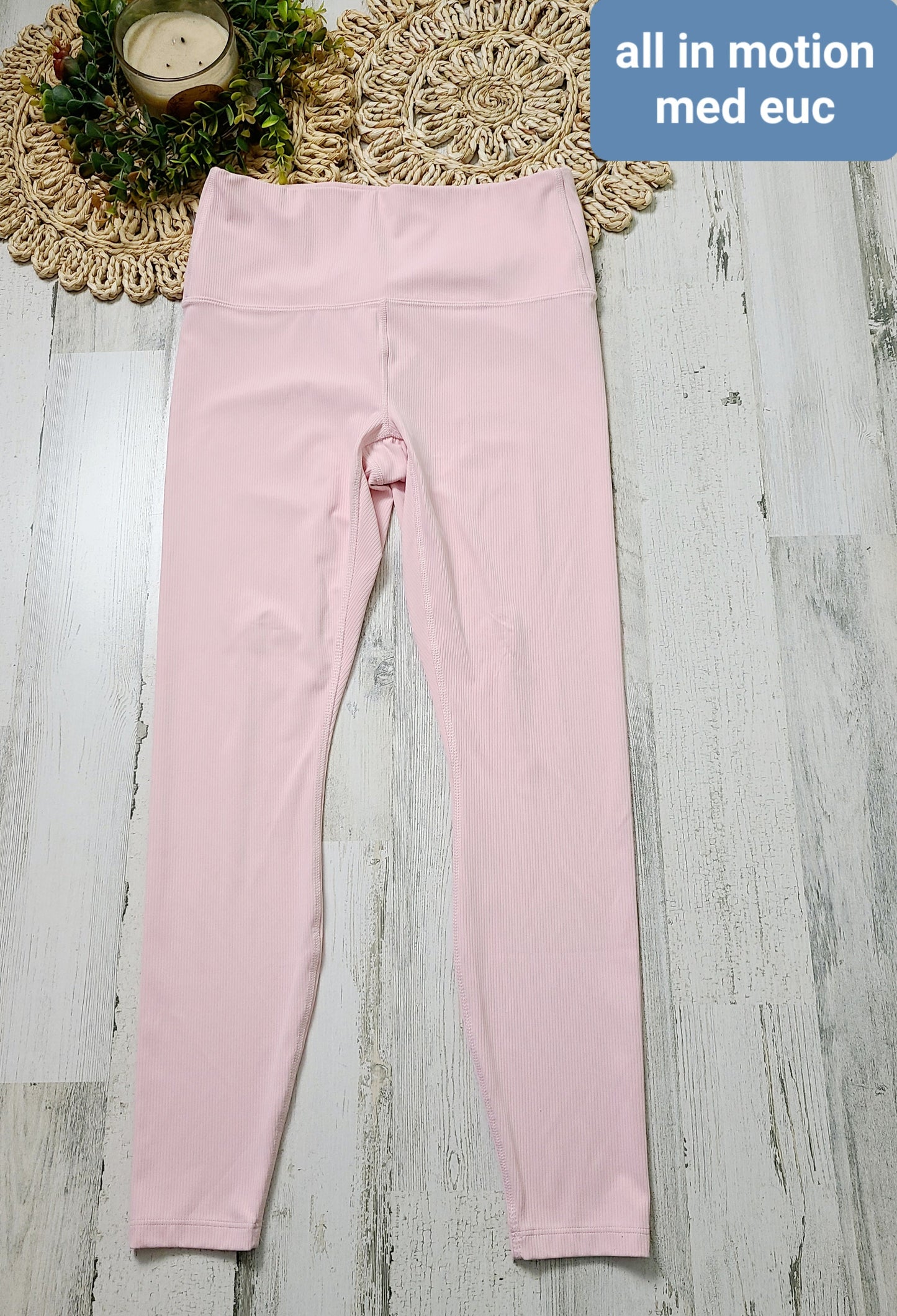 all in motion ribbed pink