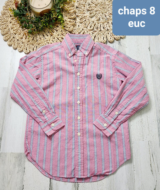 chaps striped button