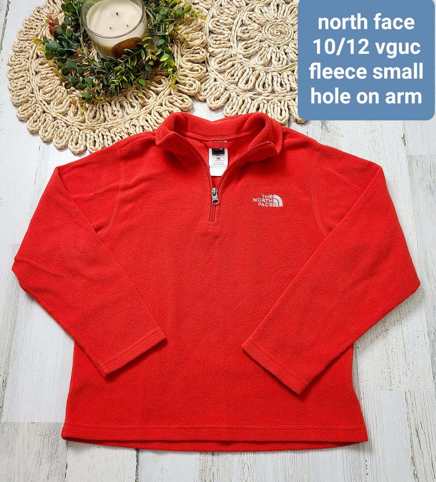 north face red fleece