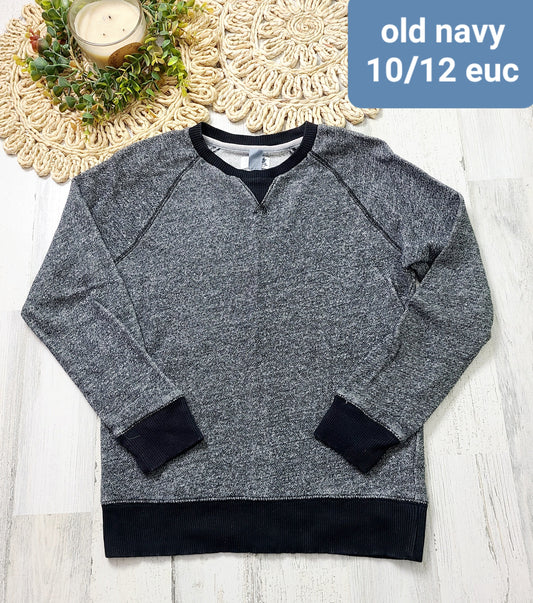 old navy black gray top