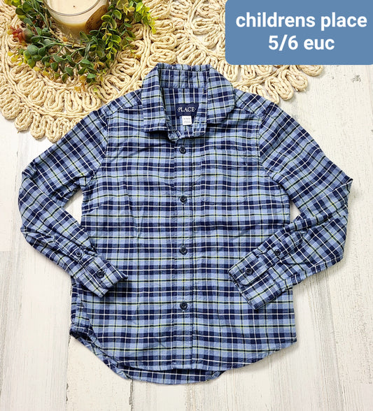 childrens place navy plaid
