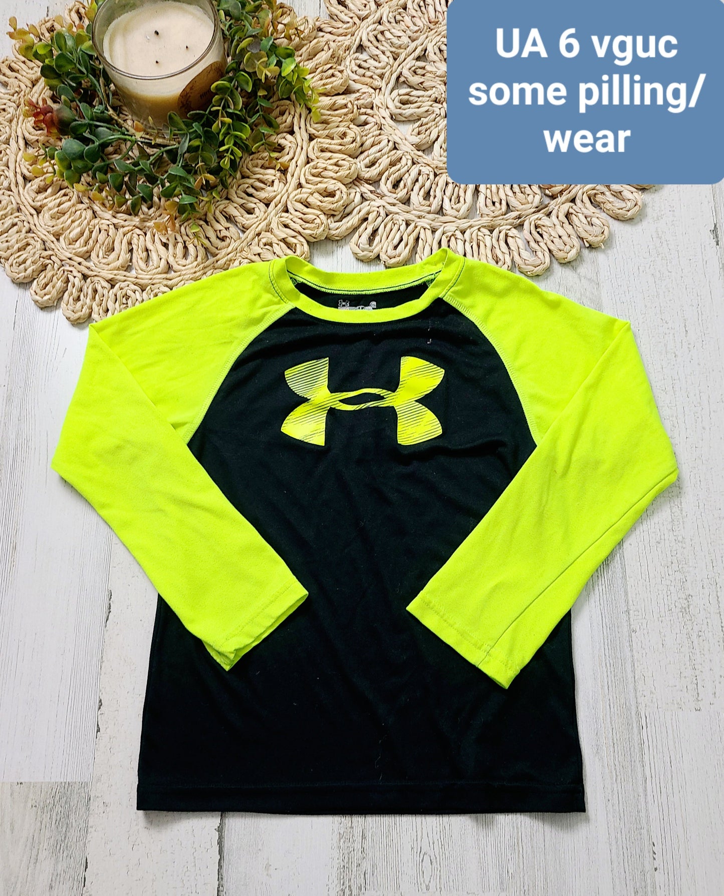 under armour yellow black top