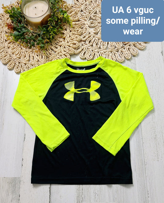 under armour yellow black top