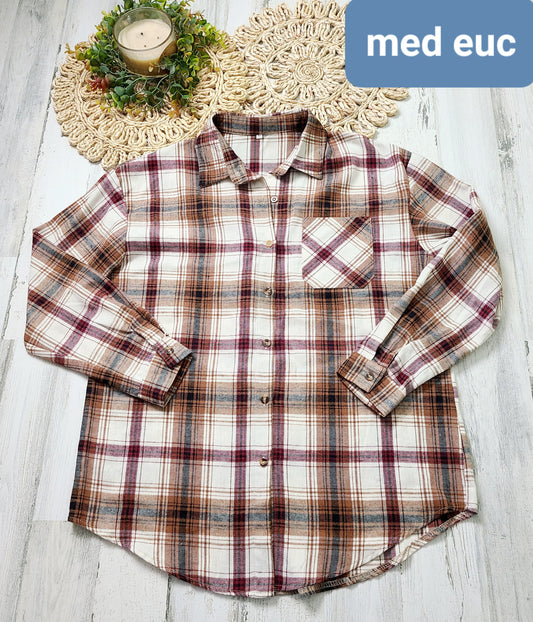 no brand plaid top