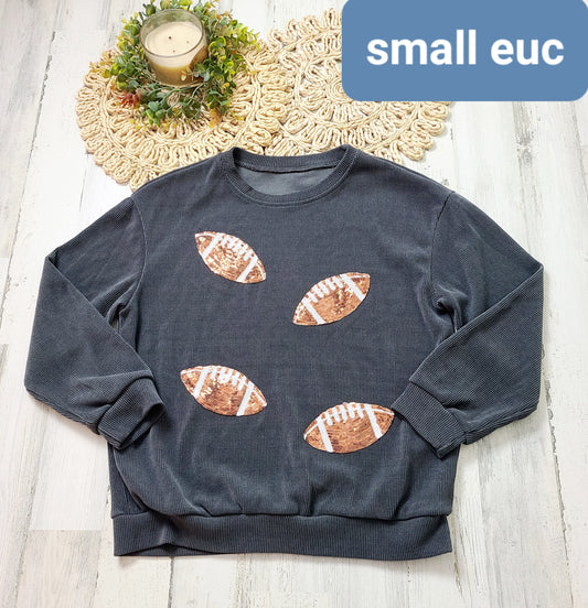 no brand football crewneck