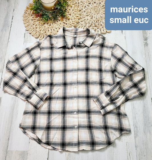maurices plaid button up