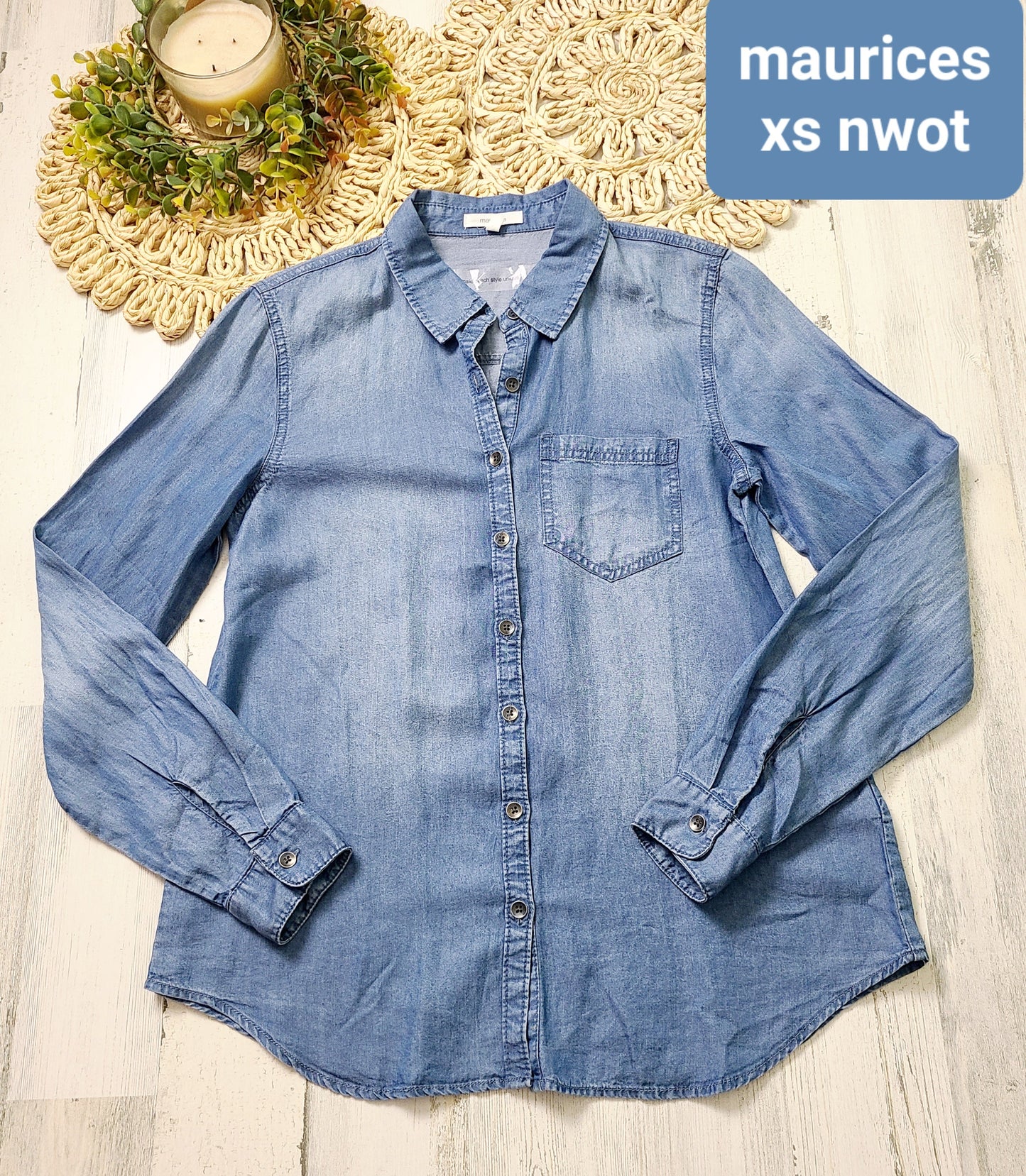 maurices chambray new
