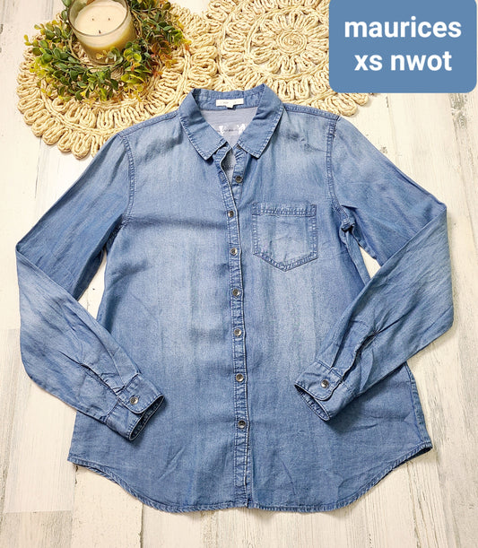 maurices chambray new