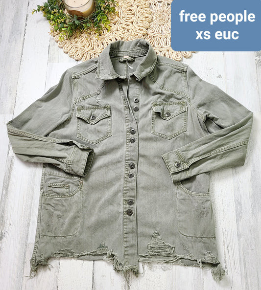 free people oversized olive