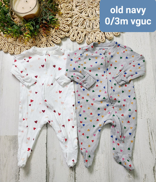 old navy heart pjs