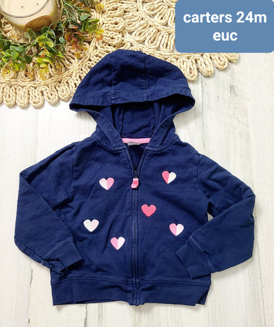 carters heart hoodie