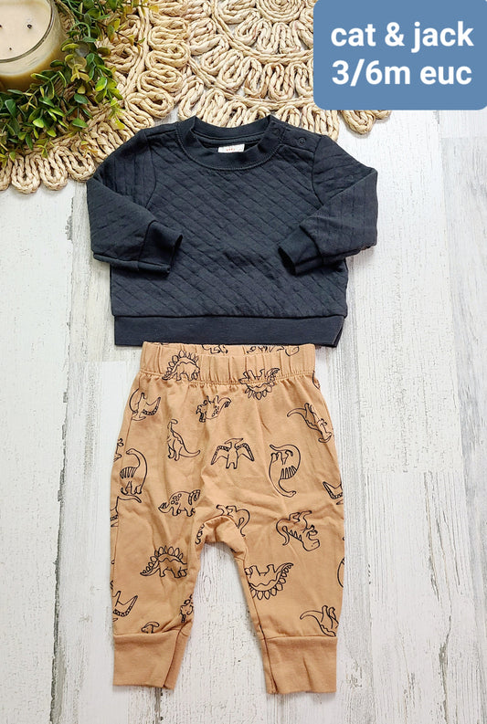 cat and jack quilted dino pants