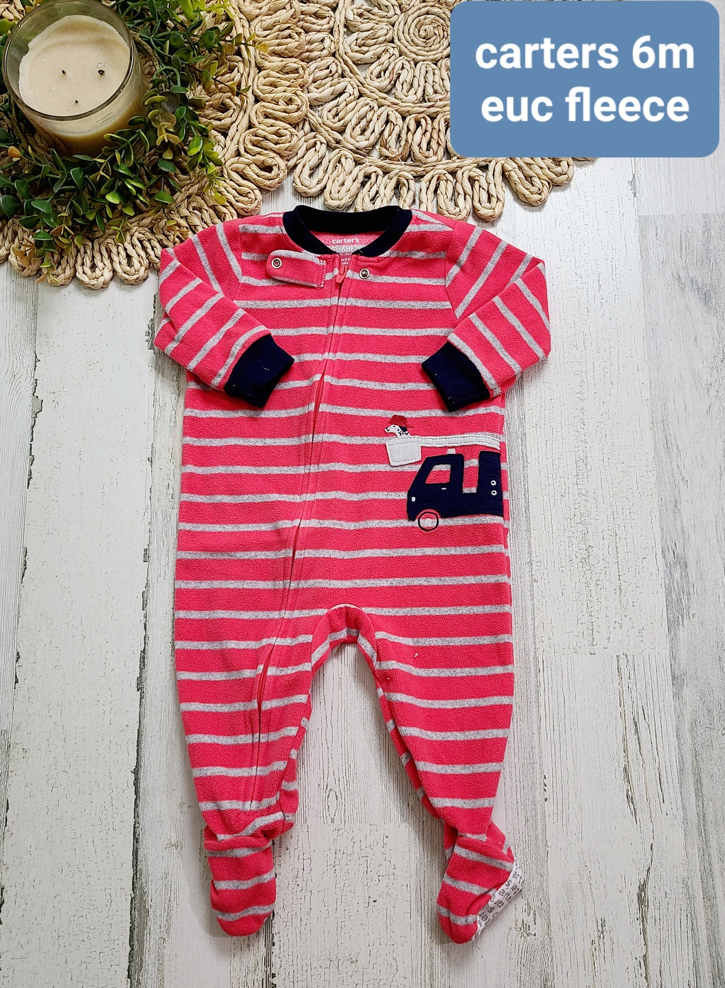 carters fleece firetruck