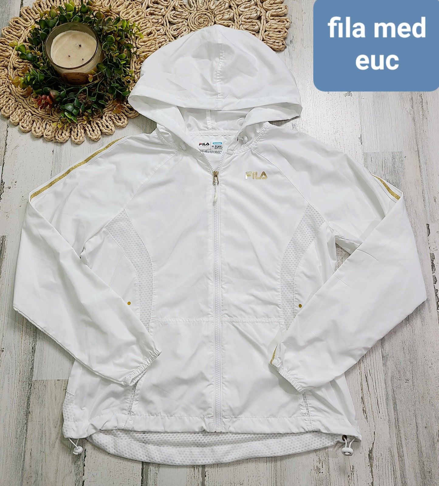 fila white windbreaker