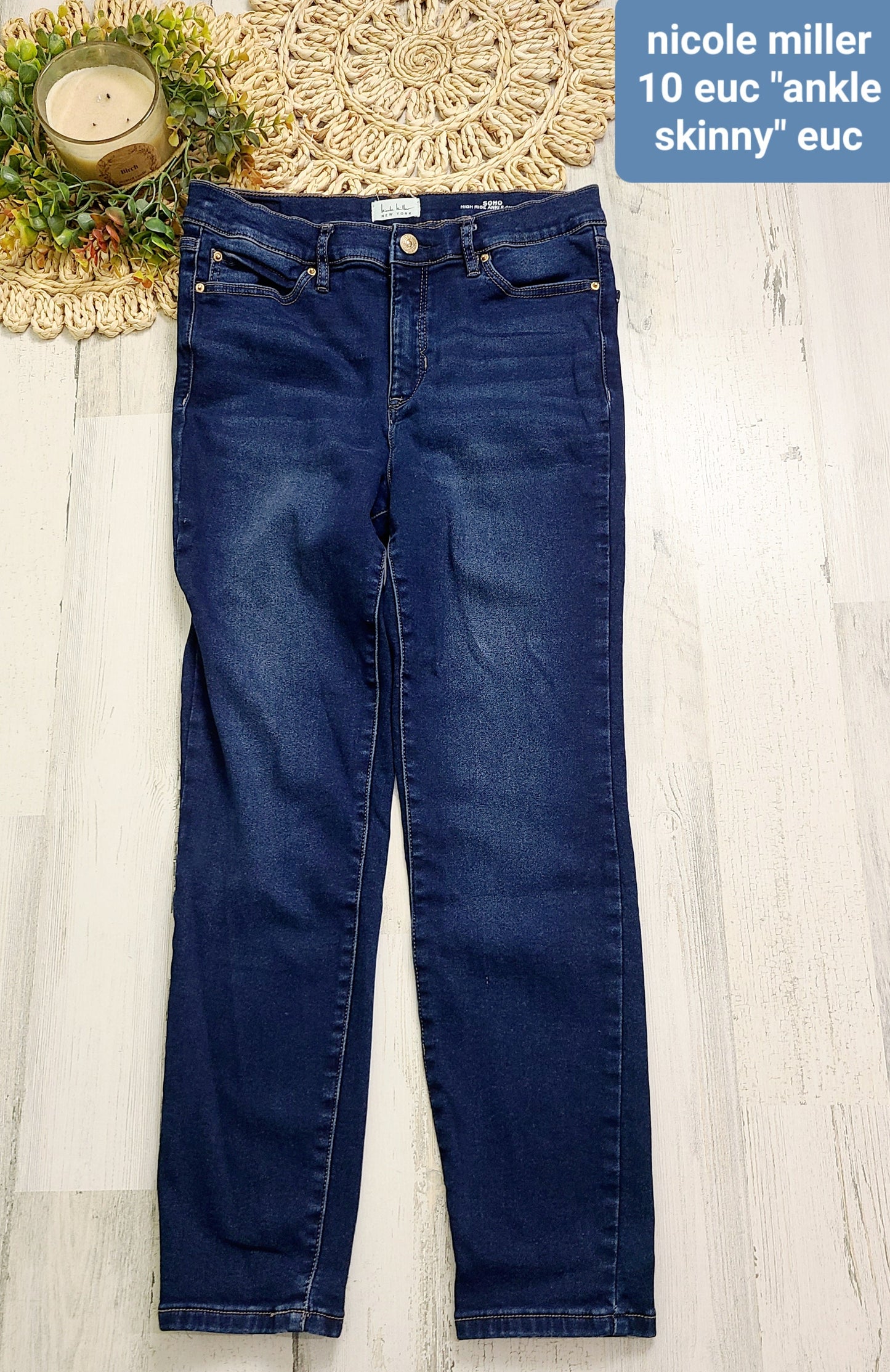 nicole miller ankle skinny