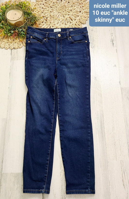 nicole miller ankle skinny