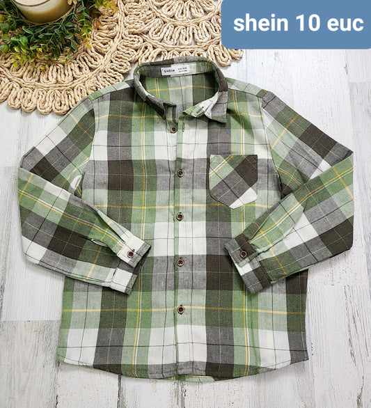 shein green plaid