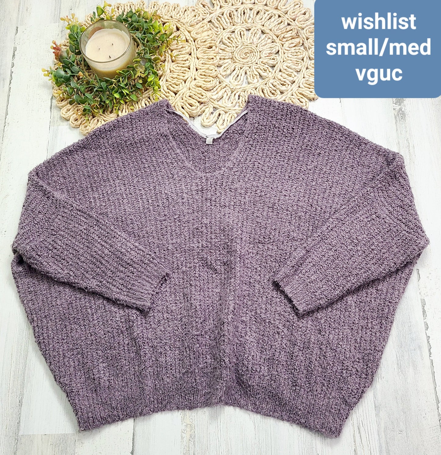 wishlist purple sweater