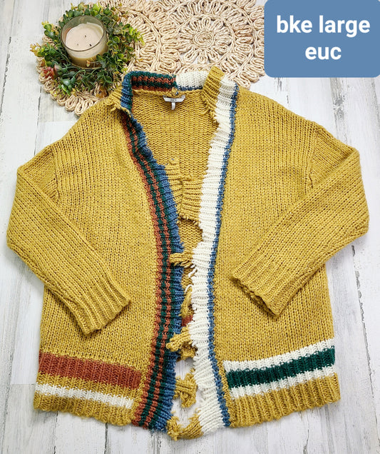 bke mustard cardigan