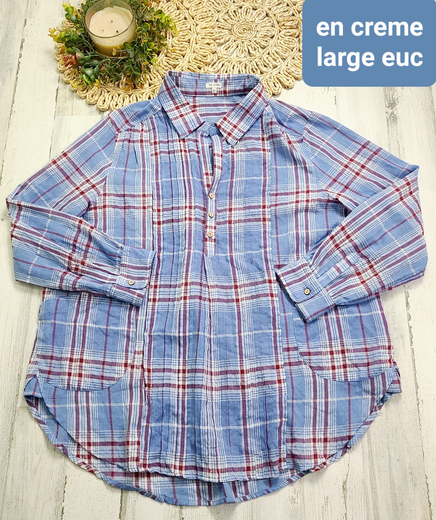en crème plaid