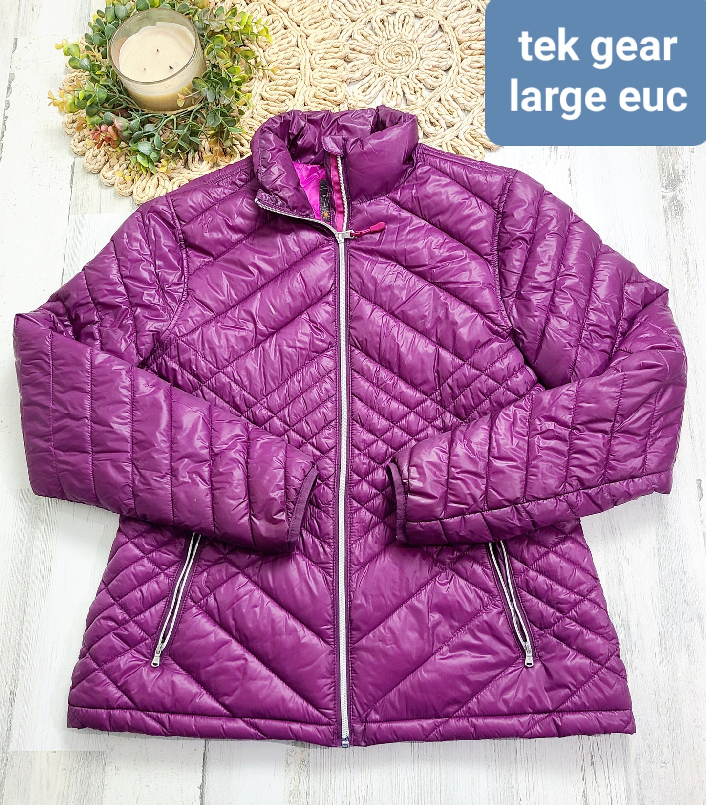 tek gear purple coat