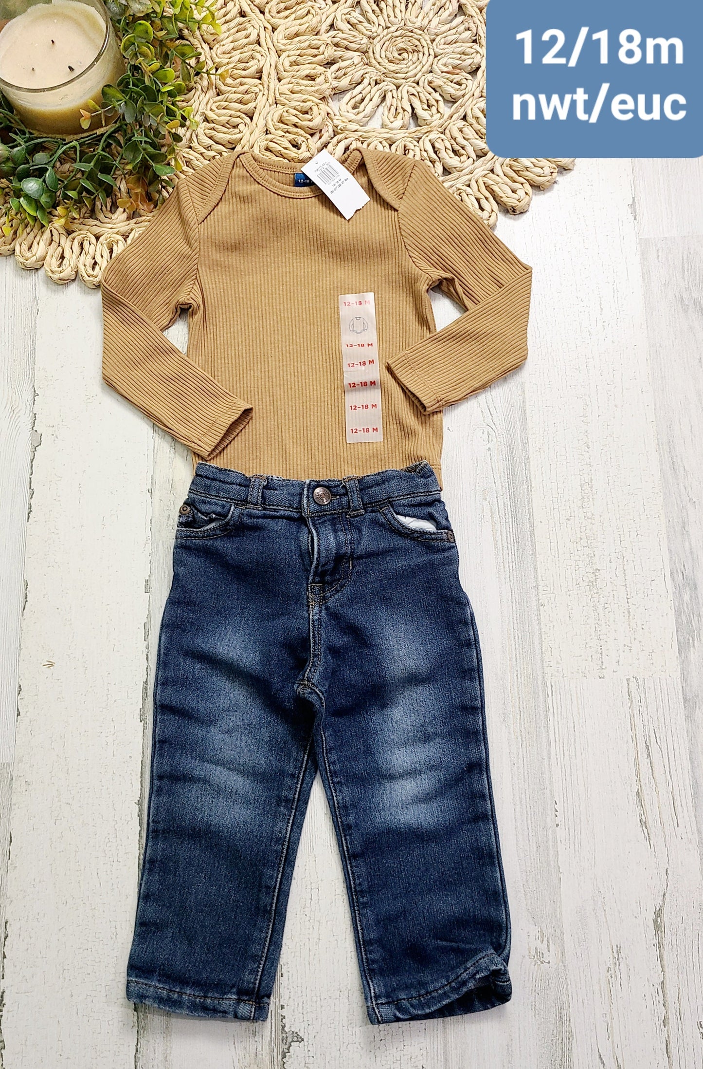 new onesie and jeans