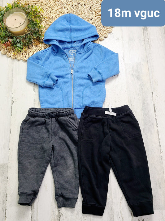 18m blue hood and pants