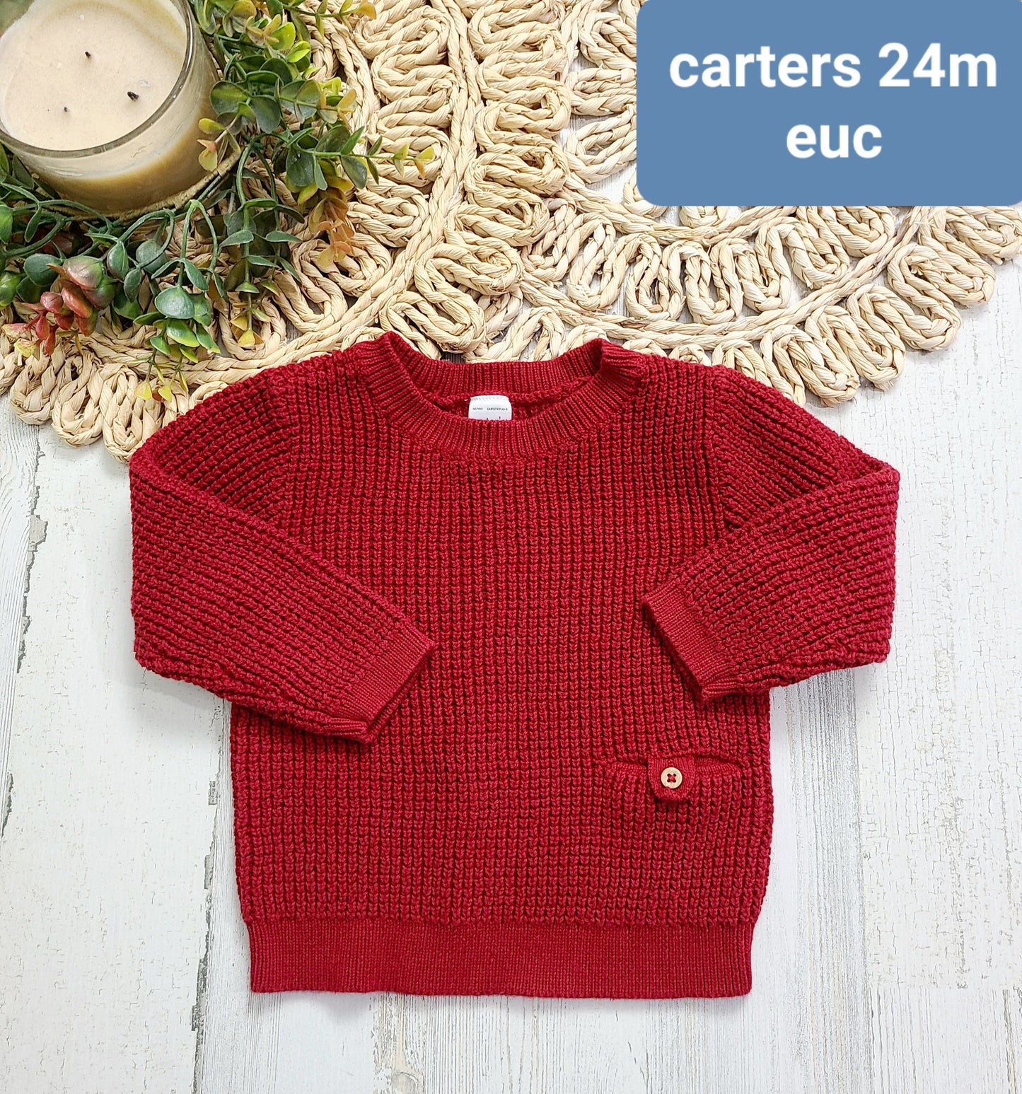 carters red sweater