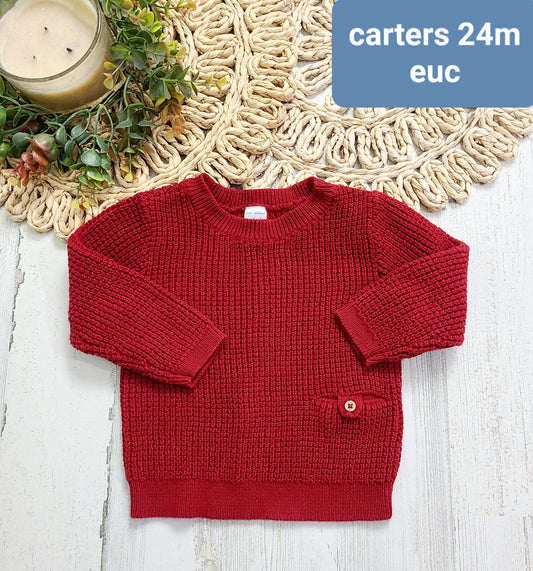 carters red sweater