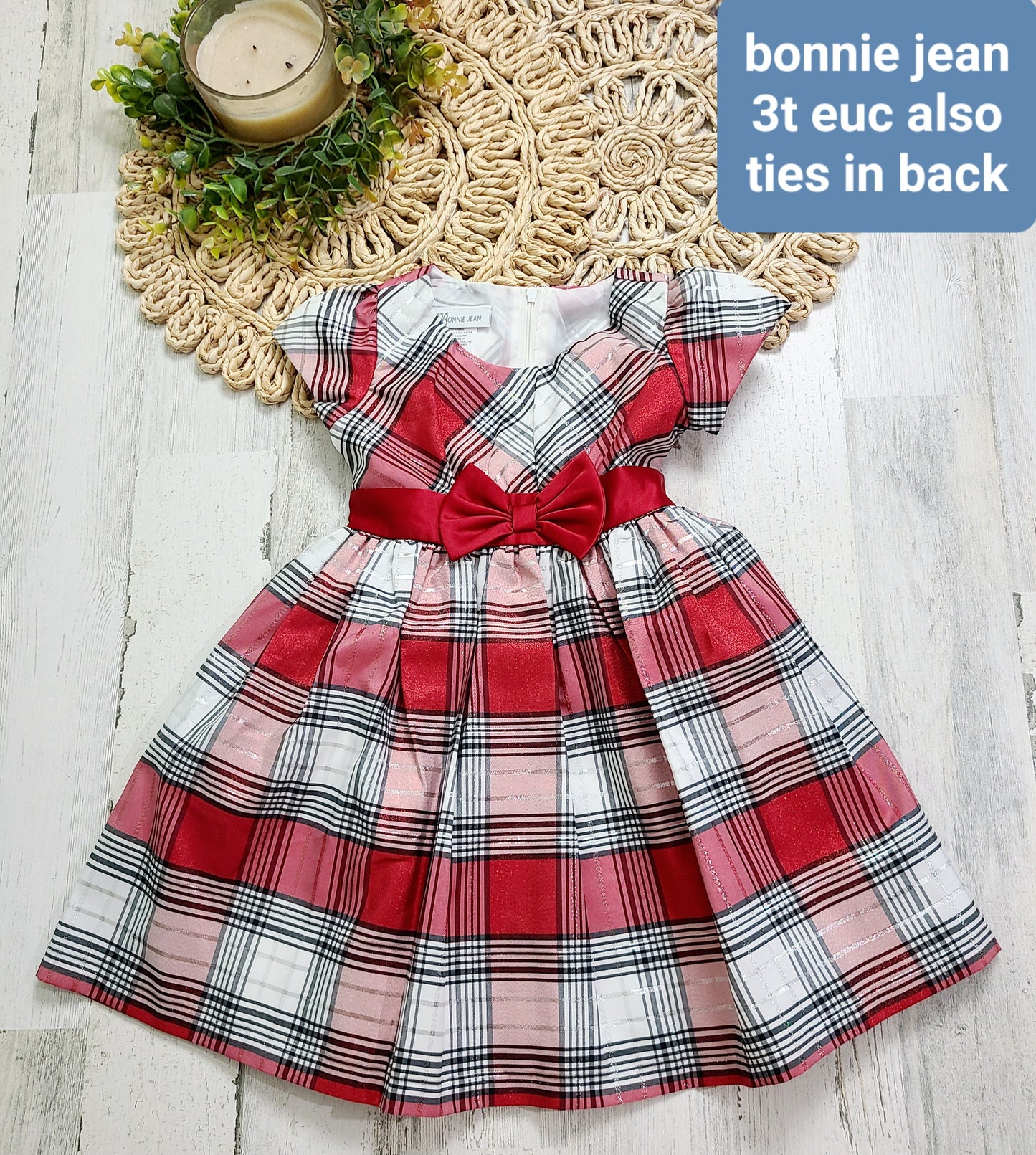 bonnie jean plaid dress