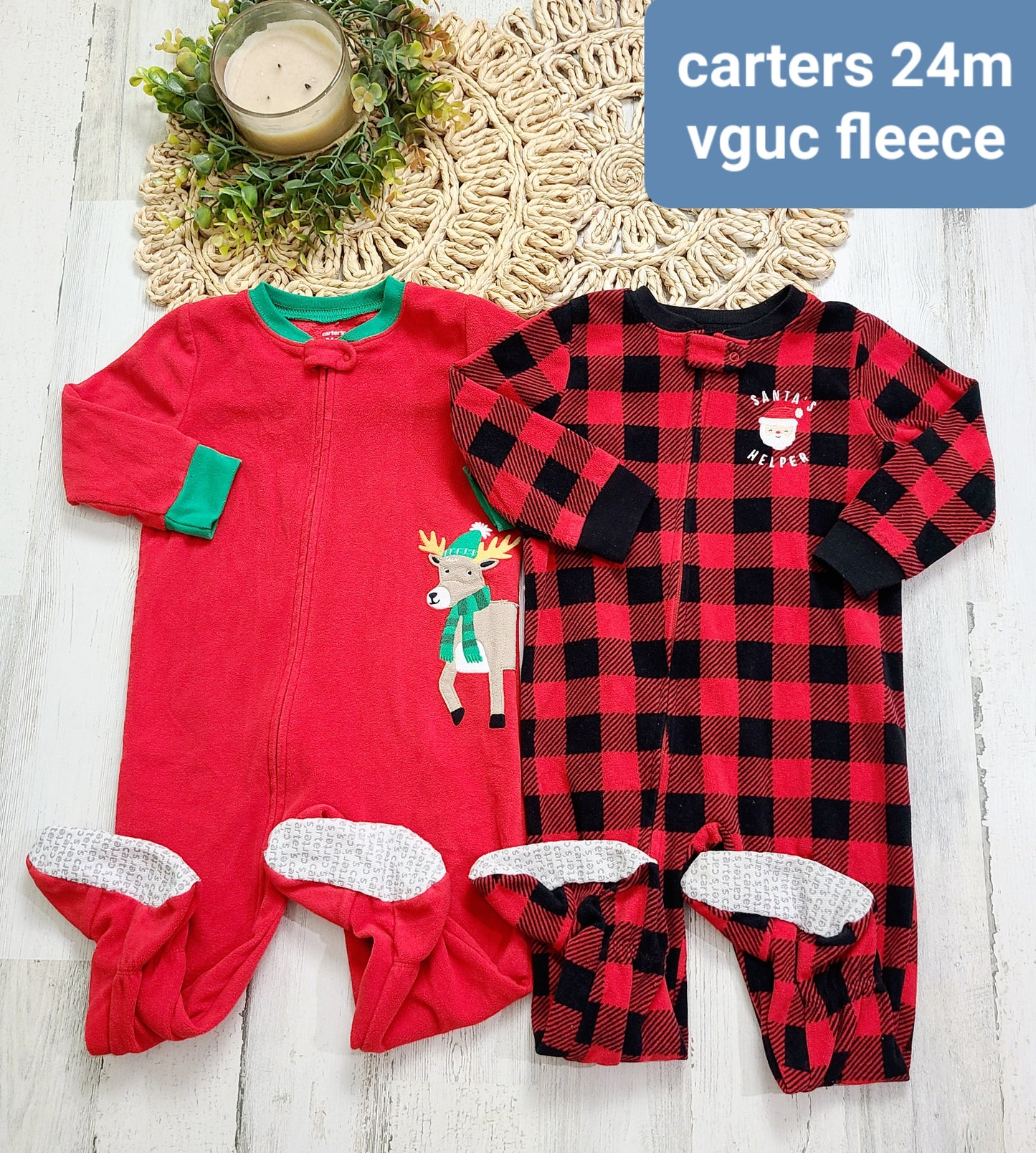 carters red and plaid