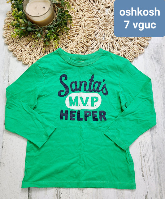 oshkosh green santas helper