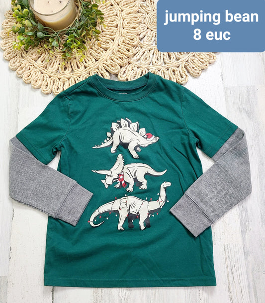 jumping bean dino green